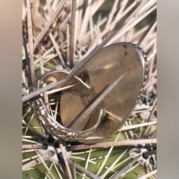 Inlaid Turquoise Handcrafted Southwestern Sterling Silver Ring - Picture 8 of 13